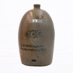 14" Blue Decorated Stoneware Jug 2 Gallon. A.P. Donaghho. Parkersburg, WV
